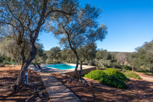 Beautiful finca with distant sea views and lots of privacy near Manacor for long-term rental
