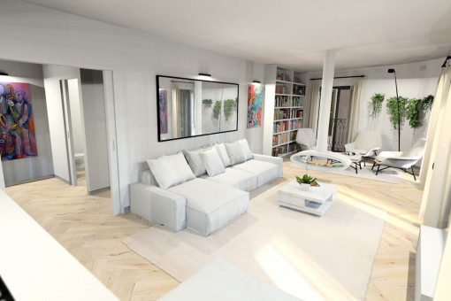 Project: Town-house with private roof terrace and garage in the centre of Palma's old town